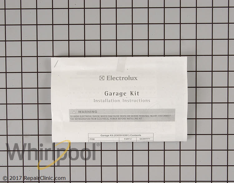 Garage Heater Kit 5303918301 Whirlpool Replacement Parts