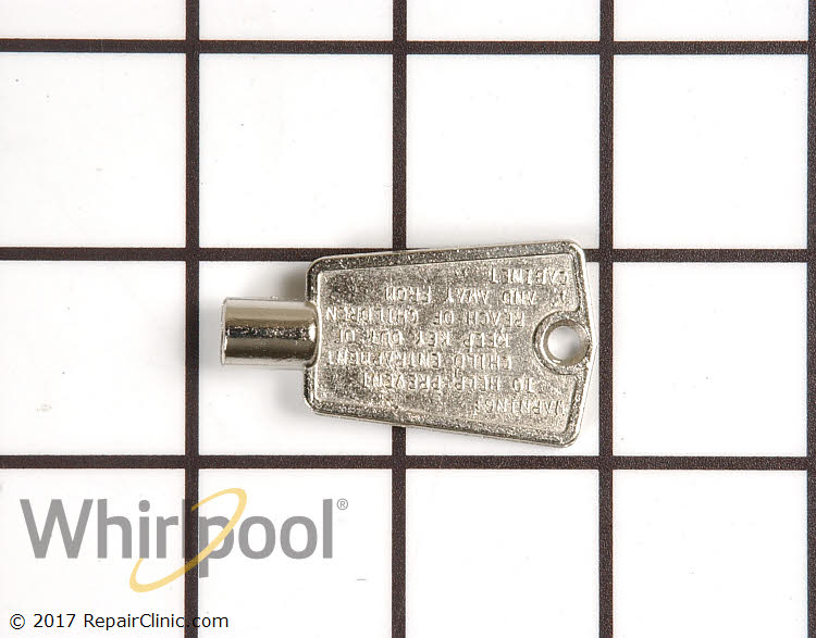 whirlpool upright freezer key