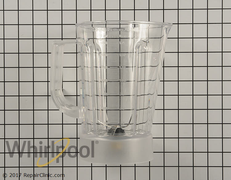 WPW10514649 - Whirlpool Plastic Blender Jar