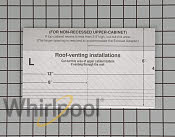 whirlpool over the range microwave template