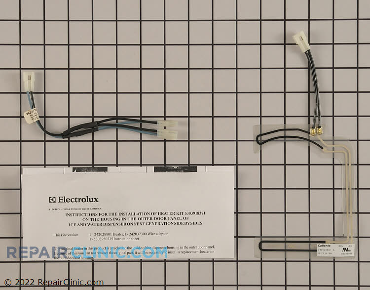 242044113, Refrigerator Defrost Heater Replaces Electrolux