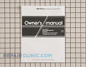 Owner's Manual - Part # 1013720 Mfg Part # A00035820AQ