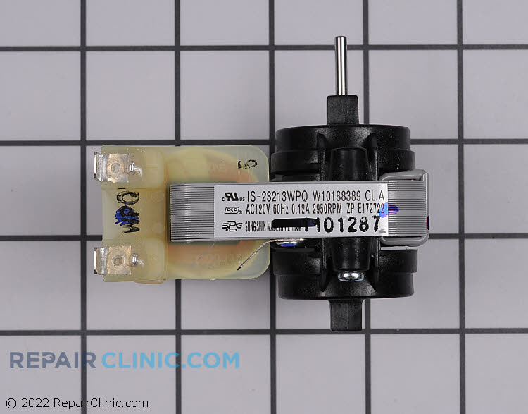 Evaporator Fan Motor WPW10188389 | RepairClinic.com