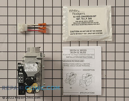 Gas Valve Assembly 36J55-614 Alternate Product View