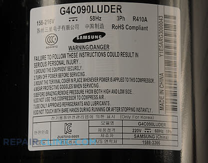 Compressor G4C090LUDER-SS Alternate Product View