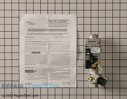 Gas Valve Assembly 333147-751 Alternate Product View