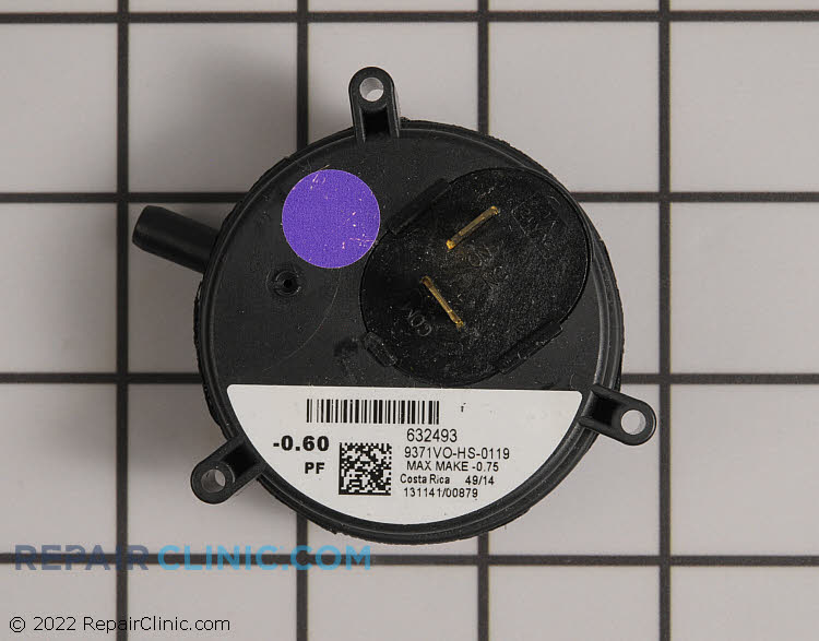 Furnace Pressure Switch - 632493R | Fast Shipping - Repair Clinic