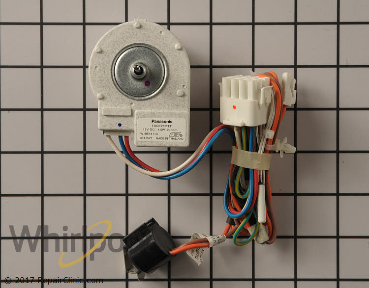 Evaporator Fan Motor WPW10514110 Whirlpool Replacement Parts