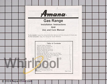 Manuals, Care Guides & Literature 07717902 Alternate Product View