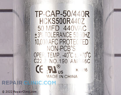 Run Capacitor TP-CAP-50/440R Alternate Product View