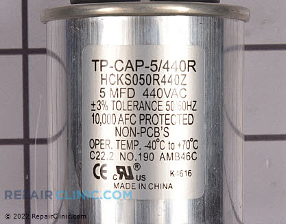 Run Capacitor TP-CAP-5/440R Alternate Product View