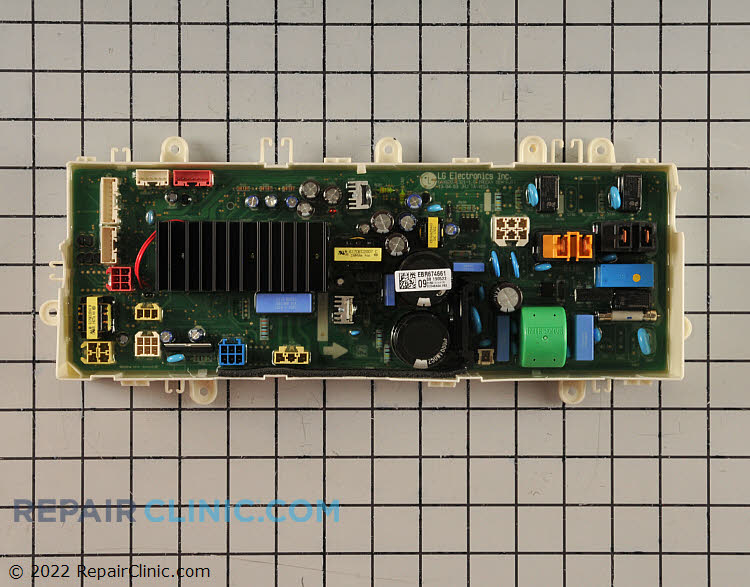 Washer main power control board assembly